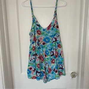 boutique floral romper/cover up.